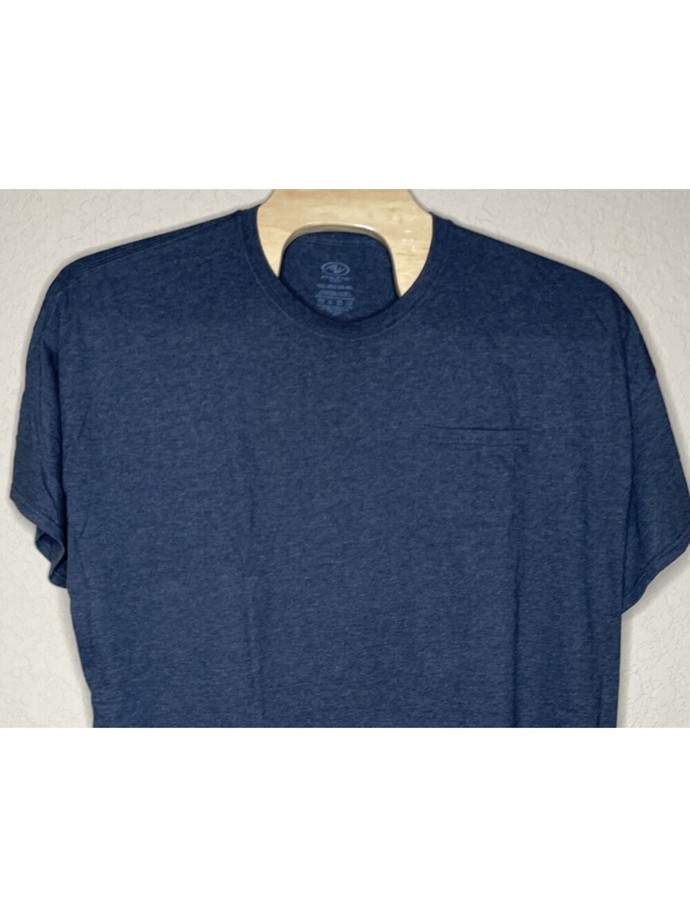 Athletic Works Pocket T-Shirt Men’s Size 4XL (58-60) Short Sleeve Dark Gray